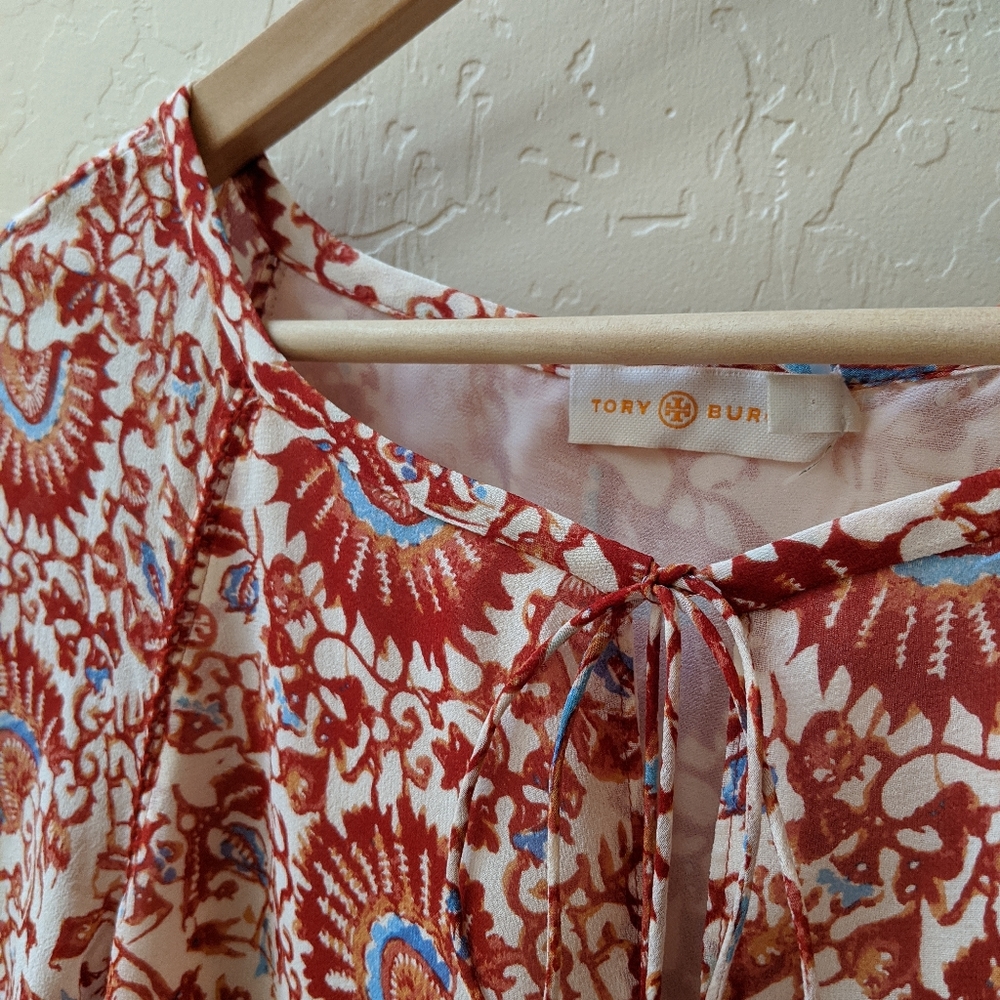 Tory Burch Silk Top Size 4